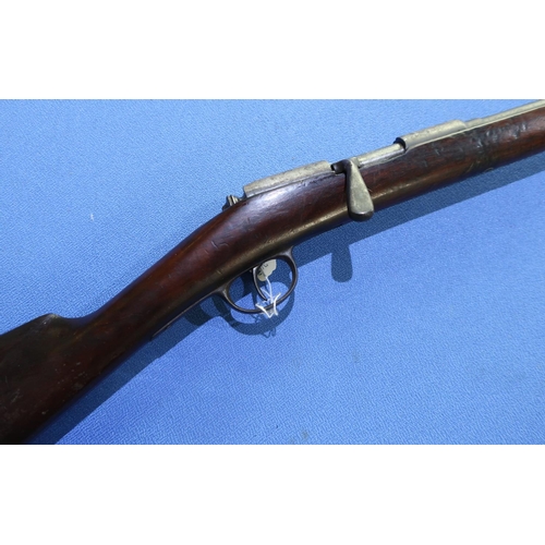 916 - Belgium 9MM bolt action shotgun with 25.5 inch barrel, serial no. 14 (shotgun certificate required)