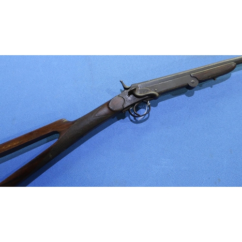 917 - Belgium side lever opening .410 folding action shotgun with sectional stock and 23 3/4 inch barrel, ... 