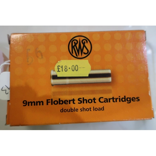 948 - Box of 90 No 10 9MM Flobert shotgun cartridges  (shotgun certificate required)