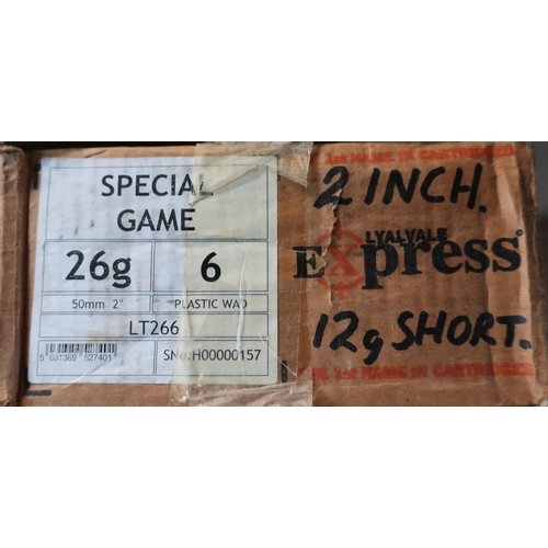 938 - Case of 250 Express 12 bore 2 inch 26-6 shotgun cartridges (shotgun certificate required)