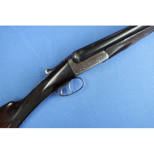 823 - Rosson & Son of 4 Market Head, Derby 12 bore side by side ejector shotgun with 28 inch barrels, chok... 