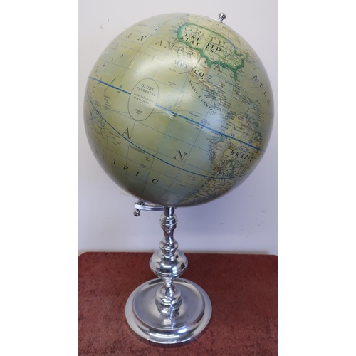 570 - Extremely large globe on stand with circular base (approx height 85cm)