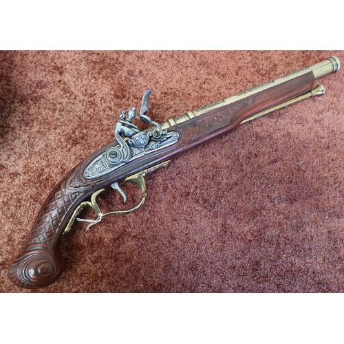 575 - Spanish made reproduction flintlock pistol