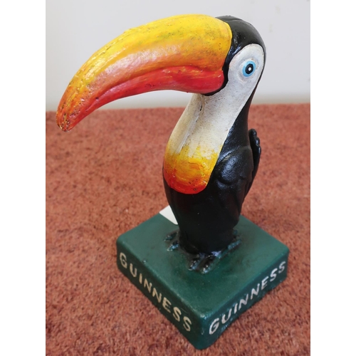 584 - Modern cast metal Guinness advertising toucan (height 20cm)