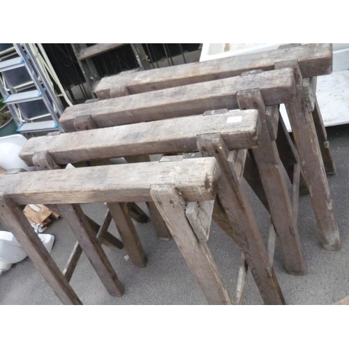 149 - Set of four trestle legs