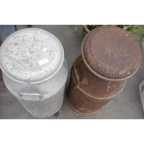 158 - Two milk churns