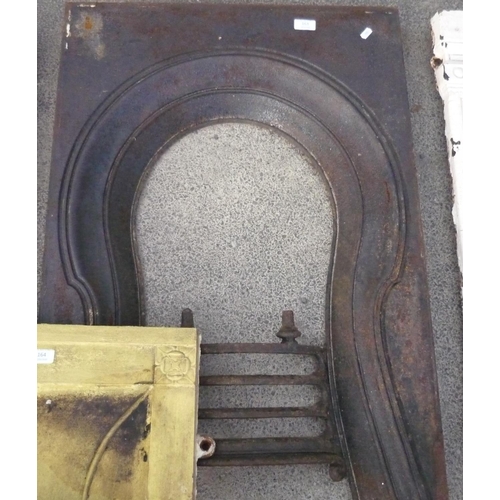 163 - Cast metal fire surround