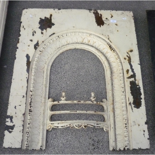 166 - Cast metal fire surround