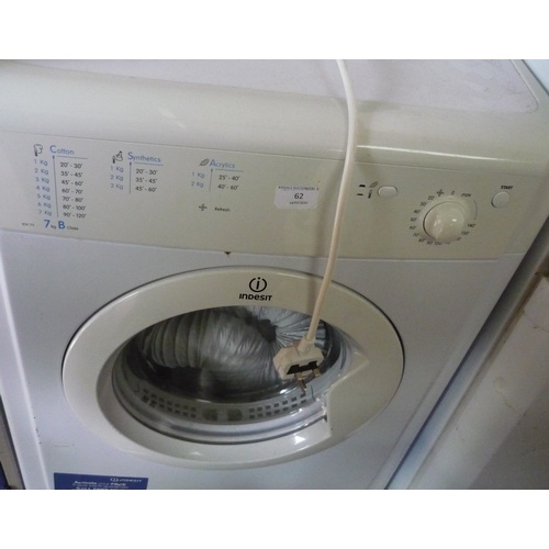 62 - Indesit IVV75 vented tumble dryer