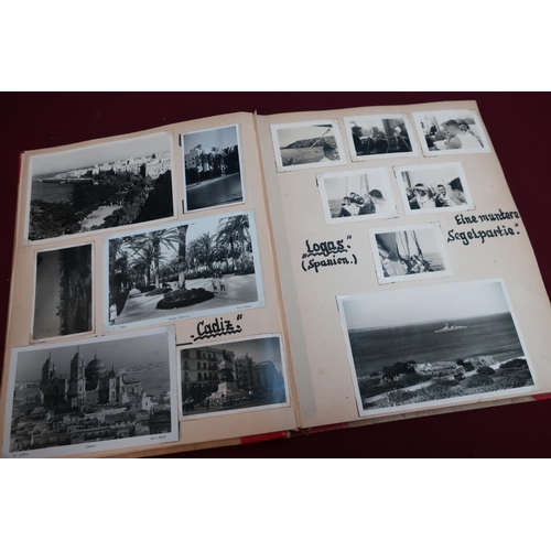 171 - Album of c.WWII German Kriegsmarine interest, containing a large selection of photographs and associ... 