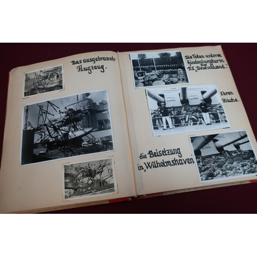 171 - Album of c.WWII German Kriegsmarine interest, containing a large selection of photographs and associ... 