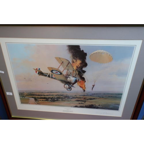 67 - Framed and mounted signed limited edition no.13/600 print by Robert Taylor 'Balloon Buster' of a Sop... 