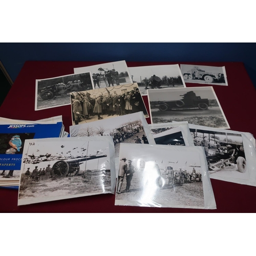 190 - Quantity of photographic prints/reference research photos, relating to Artillery and Armoured Corp c... 