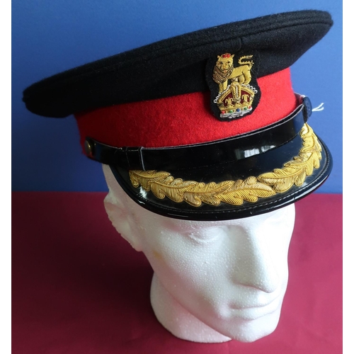 217 - British military staff officers peaked cap