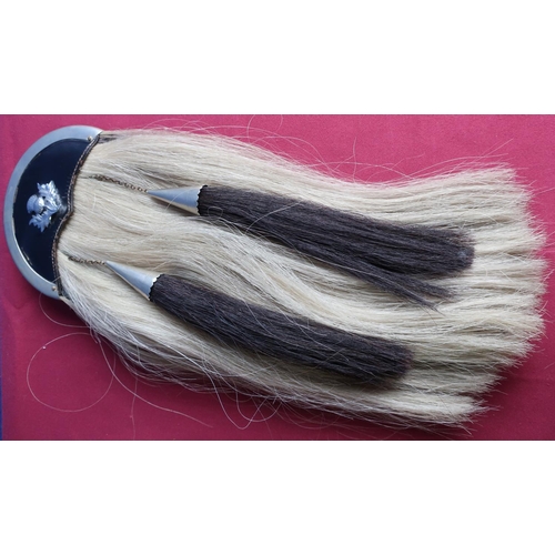 222 - Large horse hair Scottish military type sporran