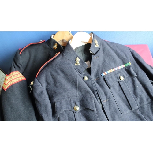 243 - Royal Ordinance Corps sergeants no.1 dress uniform and a no. 1 Royal Artillery dress uniform jacket ... 