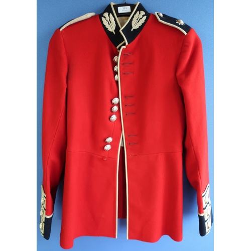 253 - Scots Guards 1959 pattern tunic with stay bright buttons