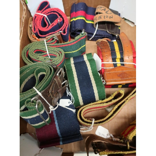 211 - Quantity of various assorted British military stable belts