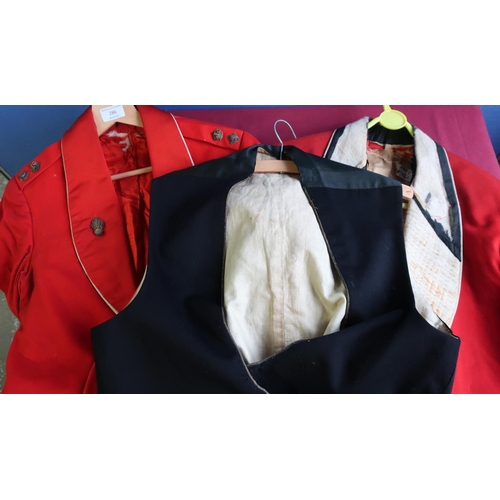 286 - Victorian officers mess jacket and associated waistcoat (A/F) and a later issue lieutenant colonels ... 