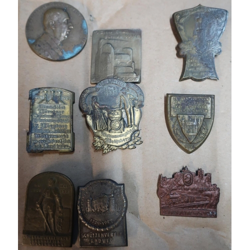 295 - Group of nine various assorted c.1930's German workers badges