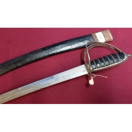 291 - Decorative Indian sword complete with scabbard