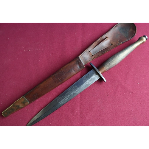 66 - Scarse Wilkinson Sword Fairbairn-Sykes commando fighting knife, American private purchase, with 7 in... 