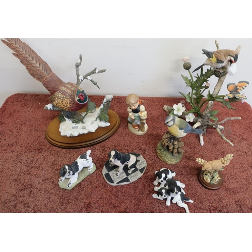 307 - Collection of various decorative figures, wildlife ornaments etc