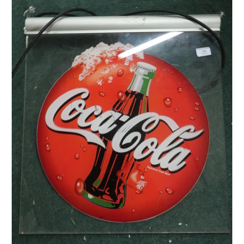 290 - Illuminated Coca-Cola advertising sign