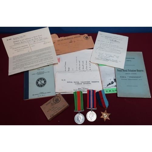 40 - World War group of medals comprising of 39 - 45 Star War and Defence medal in original postage box, ... 