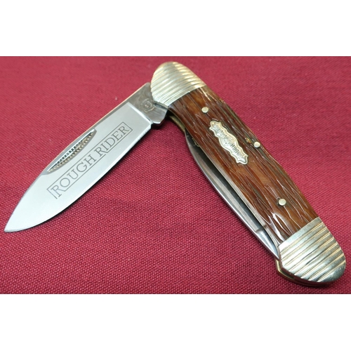 84 - Rough Rider twin bladed pocket knife