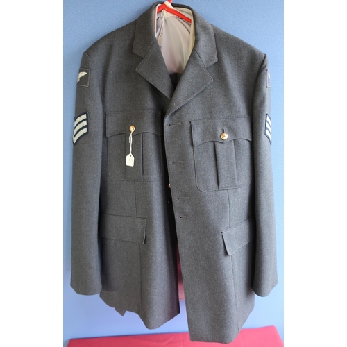 92 - Royal Air Force sergeants dress uniform, complete with jacket, trousers and shirt