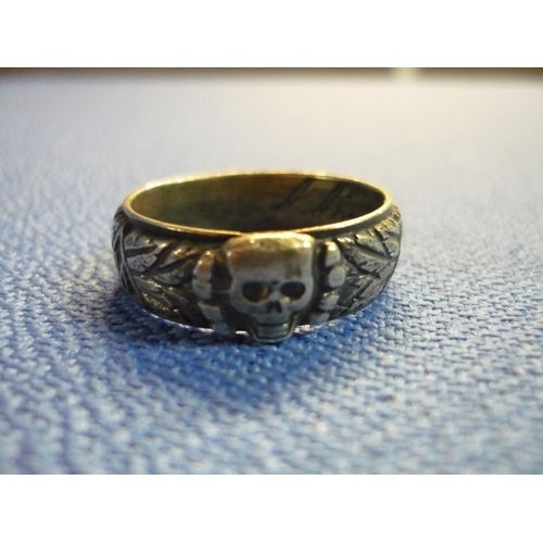 118 - German Third Reich Totenkopf honour ring