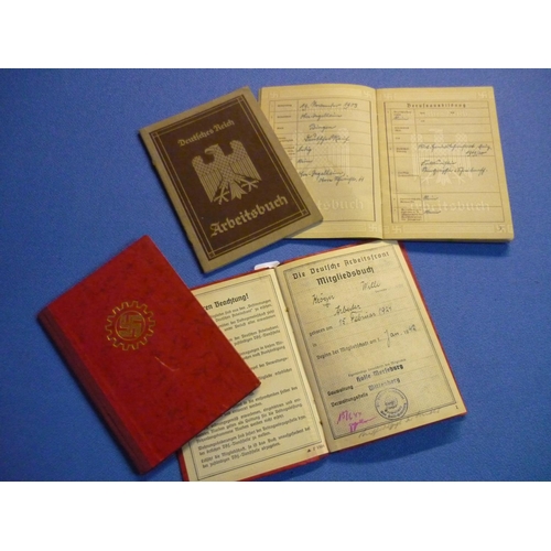 121 - Two German Third Reich identity booklets and two Labour Corp booklets (4)