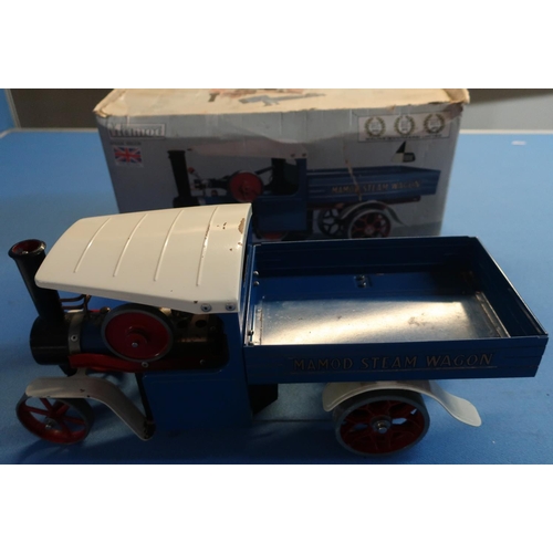 17 - Boxed Mamod steam wagon