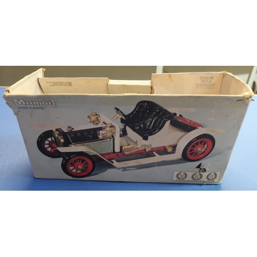 16 - Boxed Mamod steam roadster car