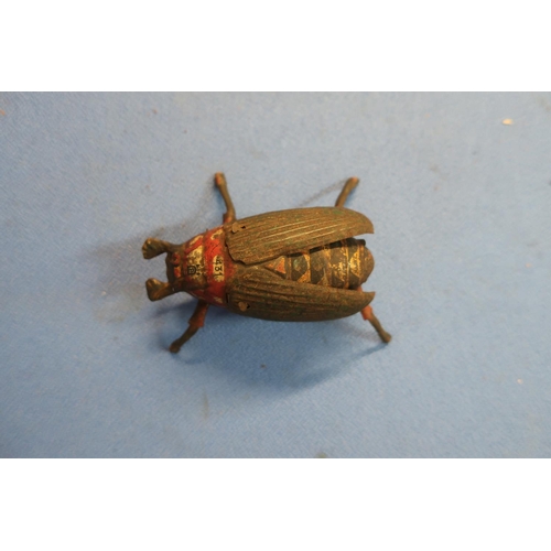 4 - Lehmann's tinplate clockwork Scarab beetle