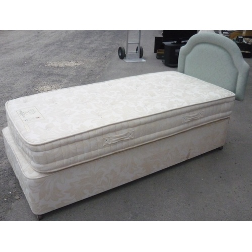 518 - Single Chateau Collection Relyon divan bed with headboard