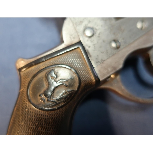 35 - Colt .41 centre fire double action revolver with 4 1/2 inch barrel with engraved details to the top ... 
