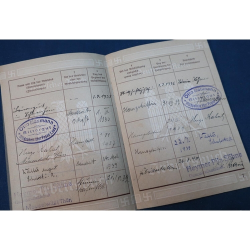 146 - Collection of four Third Reich German ID/passbooks dating from the late 1930s (4)