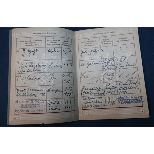 147 - Collection of four Third Reich German ID/passbooks dating from the late 1930s (4)