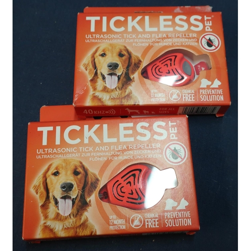 299 - Two boxed as new ex-shop stock Tickless Pet Ultrasonic Tick & Flea Repeller