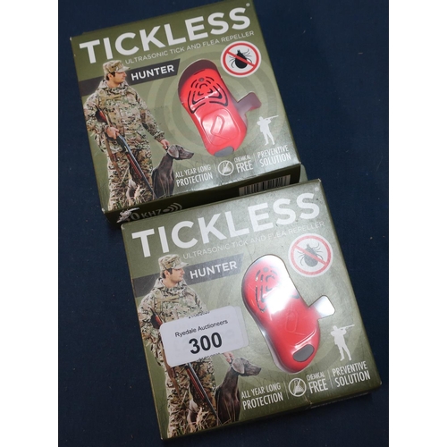 300 - Two boxed as new ex-shop stock Tickless Ultrasonic Tick & Flea Repeller