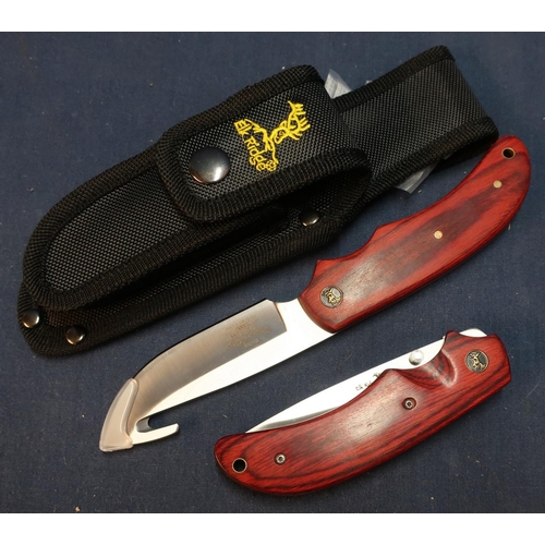 315 - Boxed as new Elk-Ridge combination sheath and pocket knife set, with sheath