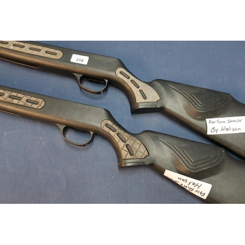 319 - Two Hatsan synthetic air rifle stocks