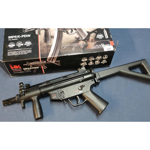 347 - Boxed Heckler & Coch MP5 K-PDW CO2 .177 air gun