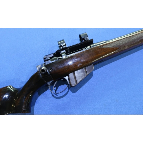 626 - Enfield Sporterise .303 bolt action rifle, fitted with Weaver scope mounts, serial no. T34919 (secti... 