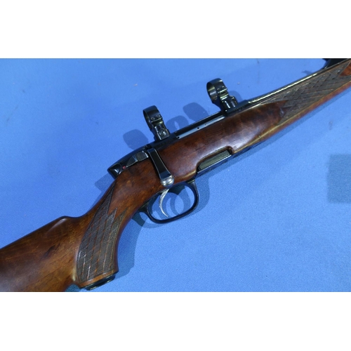 616 - Steyr Mannlicher .243 L bolt action rifle with one inch scope mounts, serial no. 149424 (section one... 