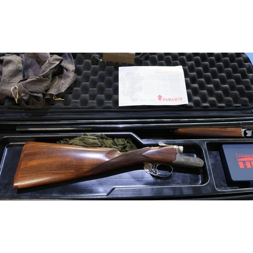 674 - Brand new cased Fabarm Beta Classic 20 bore side by side ejector shotgun with 28 1/4 inch multi-chok... 