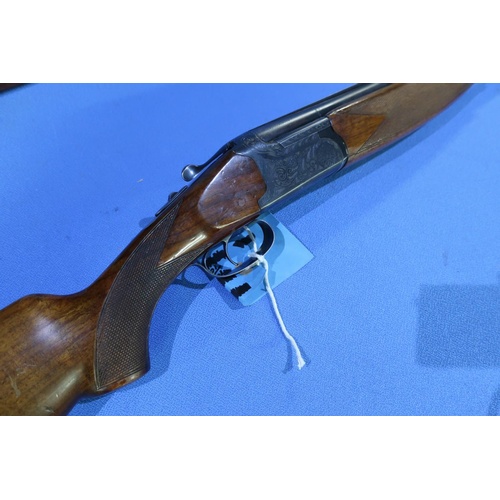 662 - Lanber 12 bore over and under single trigger ejector shotgun with 27 1/2 inch barrels, 14 1/4 inch p... 