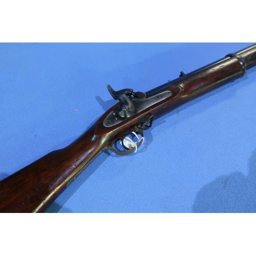 641 - Enfield pattern 3 band black powder only percussion cap rifle, with 39 inch barrel